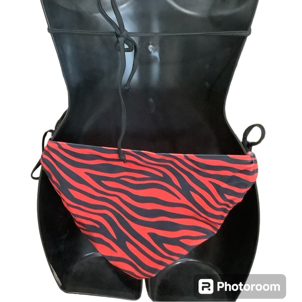 🎉Host Pick🎉 Red & black zebra print bikini. Sz XL. lightly padded. NWT - Picture 5 of 5